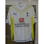 2009/2010 Tottenham Hotspur, a match worn, white home shirt, Premier League, as worn by Number 10,