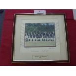 1990/91 Cricket, England 'A' tour of Sri Lanka', a framed & glazed autographed pictue, fully signed,