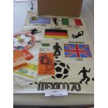 1970 World Cup, a rare embossed poster from the tournament with the National Flags of previous