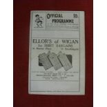 1936/37 Rugby League, Wigan v Barrow, a programme from the game played on 19/09/1936