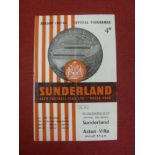 1962/63 FL Cup S/Final, Sunderland v Aston Villa, a programme from the game played on 12/01/1963 (Sl