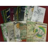 Cricket, a collection of 19 publications, in various condition, from 1938 to 1961, includes 1938