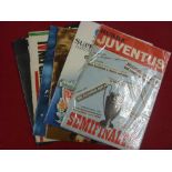 A collection of 7 big match football programmes, 1972/73 European Cup S/Final, Juventus v Derby,