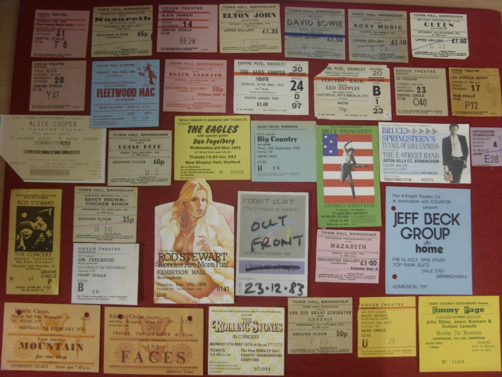 Pop Memorabilia, a collection of over 100 concert tickets, mainly from the 1970's in the - Image 2 of 4