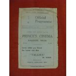 1929/30 Rugby League, Wigan v Warrington, a programme from the game played on 15/02/1930, sl crsd