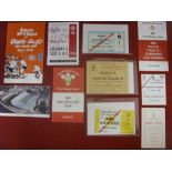 Rugby Union, Wales, a selection of itineraries, tickets etc, formerly the property of the journalist