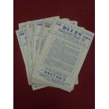 Birmingham City, a collection of 18 home programmes in various condition, 1944/45 (1), WBA (ph),