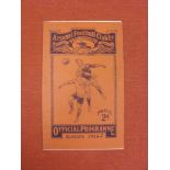 1936 England v Hungary, a programme from the game played at Arsenal on 02/12/136