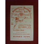 1949/50 Bournemouth v Dundee Utd, a programme from the Friendly game played on 10/12/1949