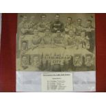 1949/1950 Birmingham City, a signed team picture, with 10 autographs, including Merrick, Green,