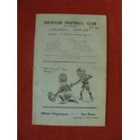 1938/38 Rugby League, Swinton v Wigan, a programme from the game played on 16/10/1937