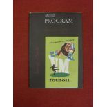 1958 World Cup, Sweden v Russia, a programme from the game played in Solna on 19/06/1958, score