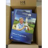 Golf, The British Open Golf Championships, a collection of 16 programmes, 1971, 1983 to 1986,