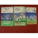 Rugby League, a collection of 3 Rugby League Challenge Cup Final programmes, all with tickets (the