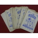 1950/51 Millwall, a collection of 38 home football programmes in various condition, includes