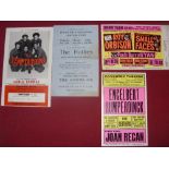 Pop Music Memorabilia, a collection of 4 Pop Flyers, advertising future concerts, Small Faces, The