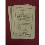 1956/57 Middlesbrough, a collection of 8 home football programmes in various condition,
