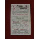 1938/39 Rugby League, Wigan v Broughton, a programme for the game played on 18/03/1939