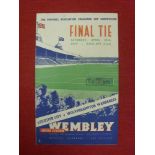 1949 FA Cup Final, Leicester v Wolves, a programme from the game played at Wembey on the 30/04/1949