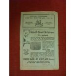 1932/33 Celtic v Aderdeen, a programme from the game played on 13/08/1932
