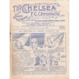 CHELSEA Programme Chelsea v Derby County 11th November 1933. Not ex Bound Volume. Rusty staples.