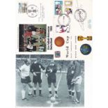 1966 WORLD CUP AUTOGRAPHS Two First Day Covers: World Cup Special Commemorative Issue by Dietrich