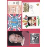 BOBBY CHARLTON AUTOGRAPH A Mexico 86 First Day Cover signed by Charlton. Good