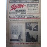 BORUSSIA MONCHENGLADBACH- RANGERS 60 Sport Beobachter newspaper programme, Borussia