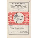 DONCASTER - YORK 1938 Doncaster home programme v York, 27/8/1938, opening game of the season, slight