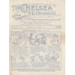 CHELSEA - MAN UTD 1930 Chelsea home programme v Manchester United, 6/9/1930, eight page issue,