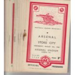 ARSENAL 48-49 Twenty one home programmes, 48-49, 20 x League (all except v Liverpool) plus Cup v