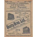 EVERTON - MAN UTD 1910 Everton home programme v Manchester United, 23/4/1910, also covers