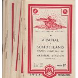 ARSENAL 47-48 Twenty two home programmes, 47-48, Arsenal Championship season , 20 x League ( all