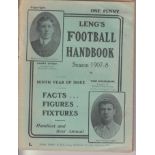LENGS FOOTBALL HANDBOOK 1907-1908 The ninth issue of Leng's Football Handbook, 1907-1908, 96 page