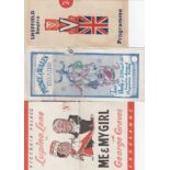 THEATRE PROGRAMMES Four programmes: Sheffield Empire Variety Show 24/9/1945, Prince of Wales Theatre