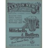 WEST BROM - ASTON VILLA 1936 Full size West Brom home programme for Reserves match v Aston Villa,