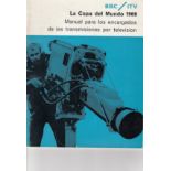 1966 WORLD CUP BBC / ITV A 64 page Spanish edition manual for TV Broadcasters issued by the BBC ,