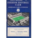 EVERTON A collection of 59 Everton home programmes 1957-1966 plus the 1960/61 Handbook. Generally