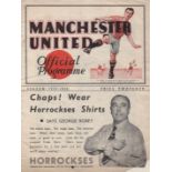 MANCHESTER UNITED - NEWCASTLE 1935 Manchester United home programme v Newcastle, 2/3/1935, slight