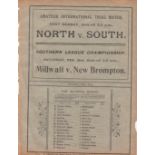 MILLWALL Single sheet programme Millwall v Walthamstow Grange London League 27th January 1912. Ex