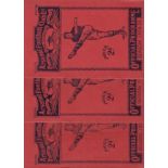 ARSENAL 1938-39 Three Arsenal home programmes, 1938-39, v Birmingham 3/12/1938, v Leicester 19/11/38