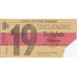 BORUSSIA DORTMUND - RANGERS TICKET 1966 Borussia Dortmund match ticket v Rangers, 6/12/66, Cup-