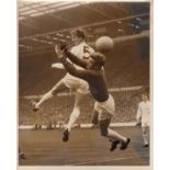 FA CUP FINAL PRESS PHOTOS 1965 & 1966 Four 10" X 8" black & white action Press photographs, 2 from