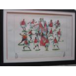 ARSENAL INVINCIBLES / AUTOGRAPHED Framed and glazed limited edition 40" X 30" colour montage print