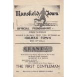 MANSFIELD - HALIFAX 48 Mansfield home programme v Halifax, 6/9/48, slight fold. Good