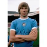 SIGNED - MANCHESTER CITY Three photos – all 12” x 8”, showing Manchester City’s Bell, Summerbee