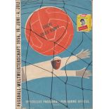 WORLD CUP 54 Official programme, Austria v Germany, 30/6/54 in Basel, World Cup Semi-Final, some