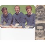 EVERTON AUTOGRAPHS 1960'S Nine magazine / newspaper pictures, Includes Brian Labone, Derek Temple