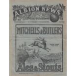 WEST BROM RES - MAN UTD 1929 West Brom home reserves full size programme v Manchester United