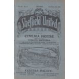 SHEF UTD - MAN UTD 1920 Sheffield United home programme v Manchester United, 13/11/1920, 16 page
